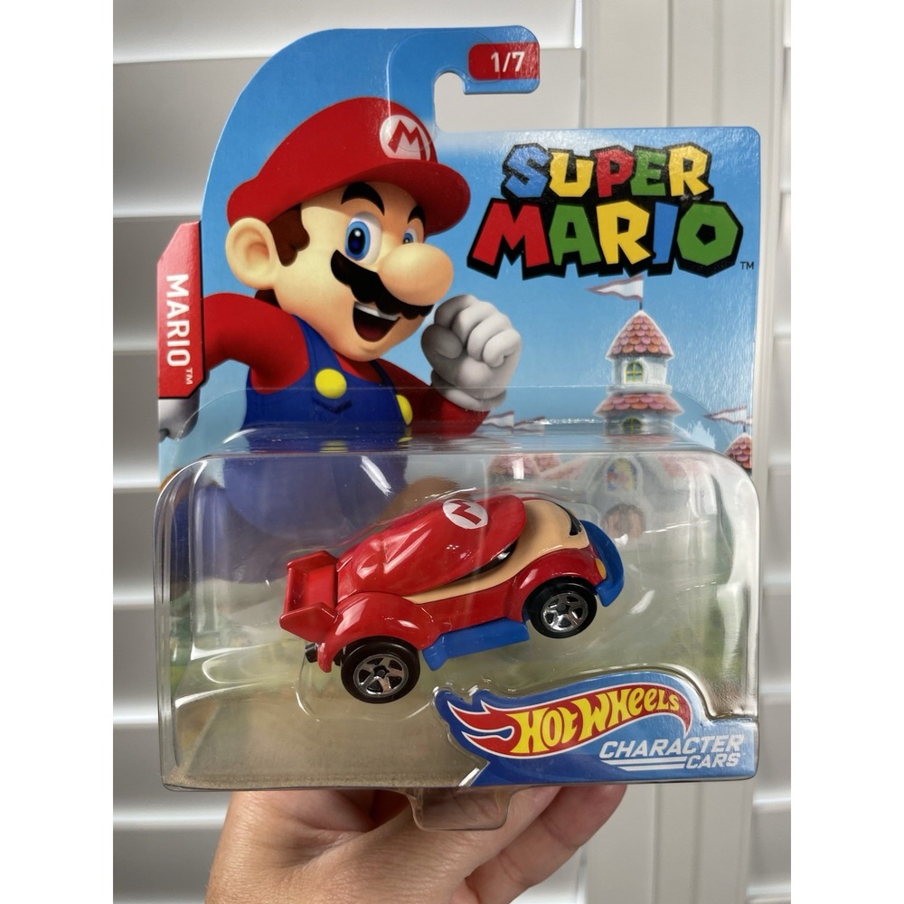 2017 New Sealed Super Mario Mario Hot Wheels Character Cars (1/7) FLJ24-0910 NEW